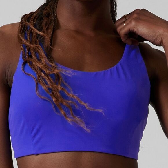 SOLD NOT AVAILABLE ATHLETA Malibu Bikini Top A-C, Cerulean, Size Medium - Picture 3 of 12